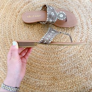 Altar’d State Slides - Jack Rogers Dupe